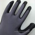 SRSAFETY 13 calibre de nylon tricotado recubierto de nitrilo en la Palma de bule guantes de trabajo suave, guantes baratos